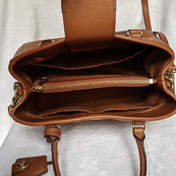 Coach Brown Pebble Leather Handbag - Picture 3 of 8